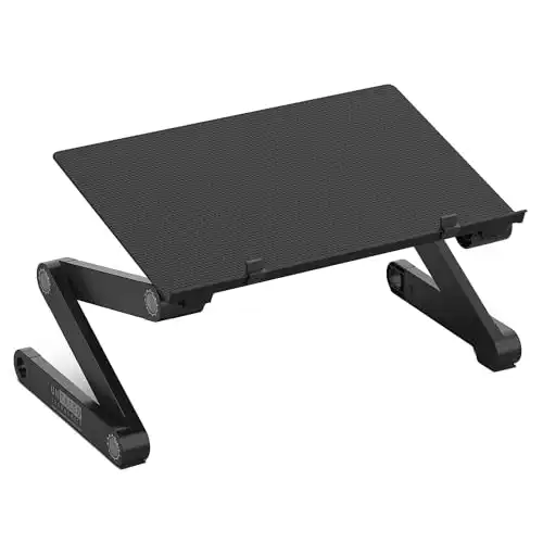 WorkEZ Adjustable Laptop Stand for Desk, Adjustable Height Laptop Stand, Ergonomic