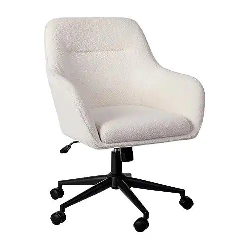 Martha Stewart Rayna Swivel Task Chair with Flared Arms